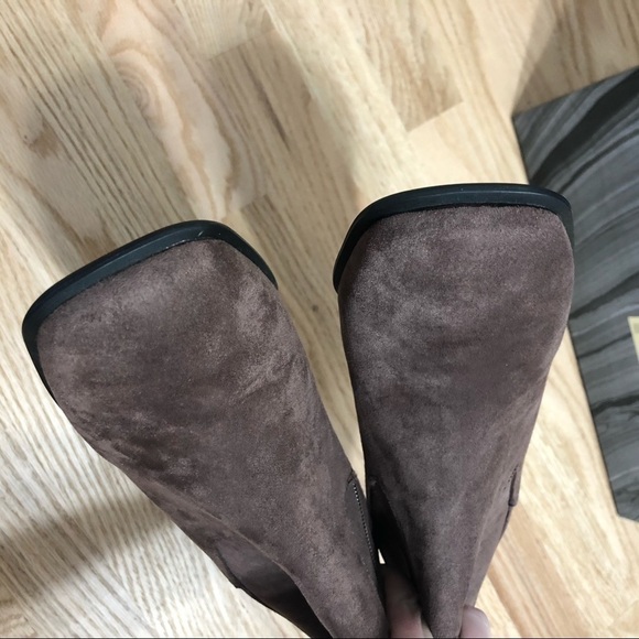 Jeffrey Campbell Jeremy Boots NIB Sz 9.5 Brown Women’s Leather Suede - Picture 6 of 11